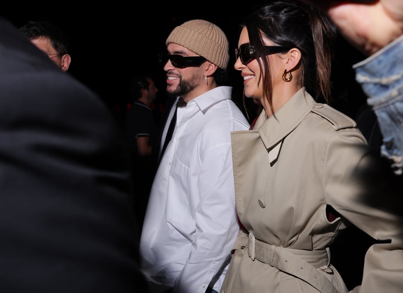 Kendall Jenner and Bad Bunny Match in Elegant Black Outfits for Dinner