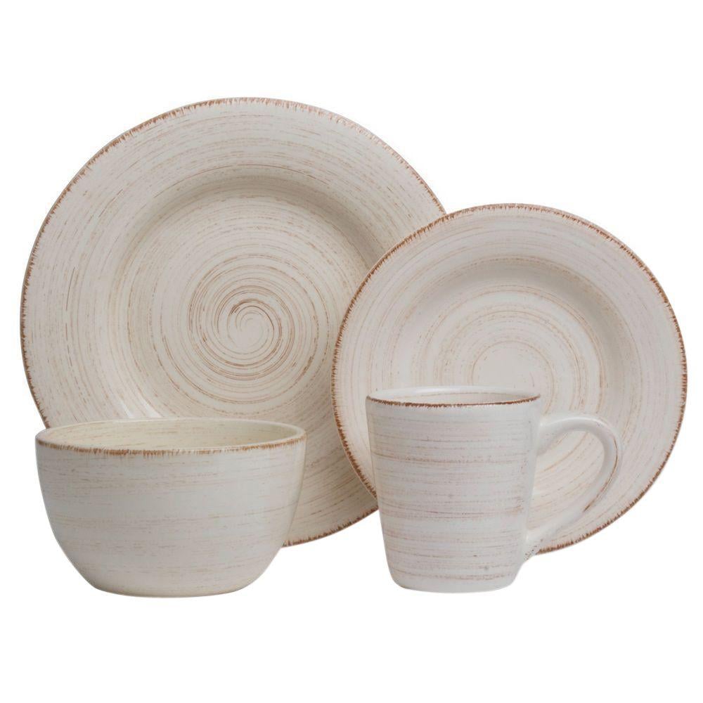 Sonoma Ivory 16Piece Dinnerware Set (74) The Home Depot Home