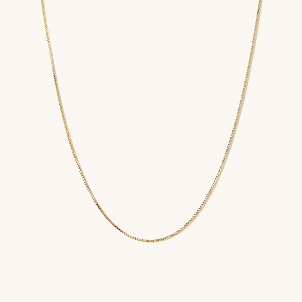 Mejuri Baby Box Chain Necklace
