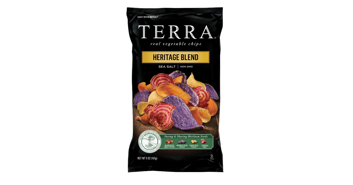 Terra Real Vegetable Chips Heritage Blend Healthy StoreBought Snacks