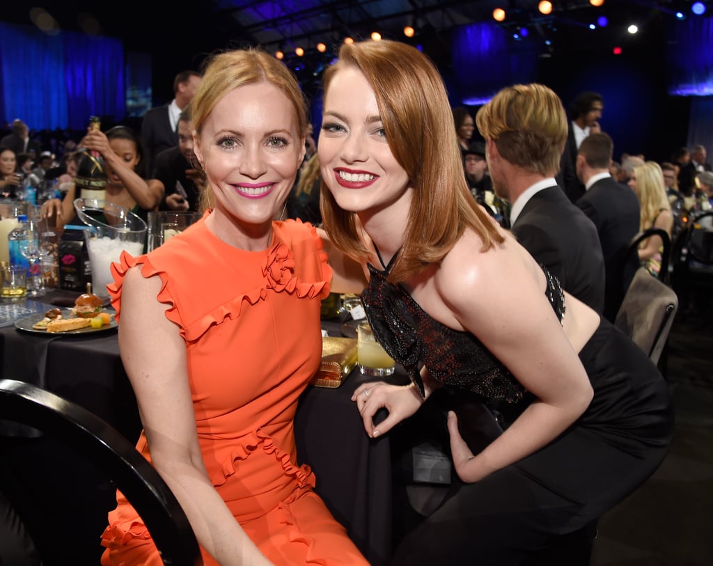 Pictured: Leslie Mann and Emma Stone
