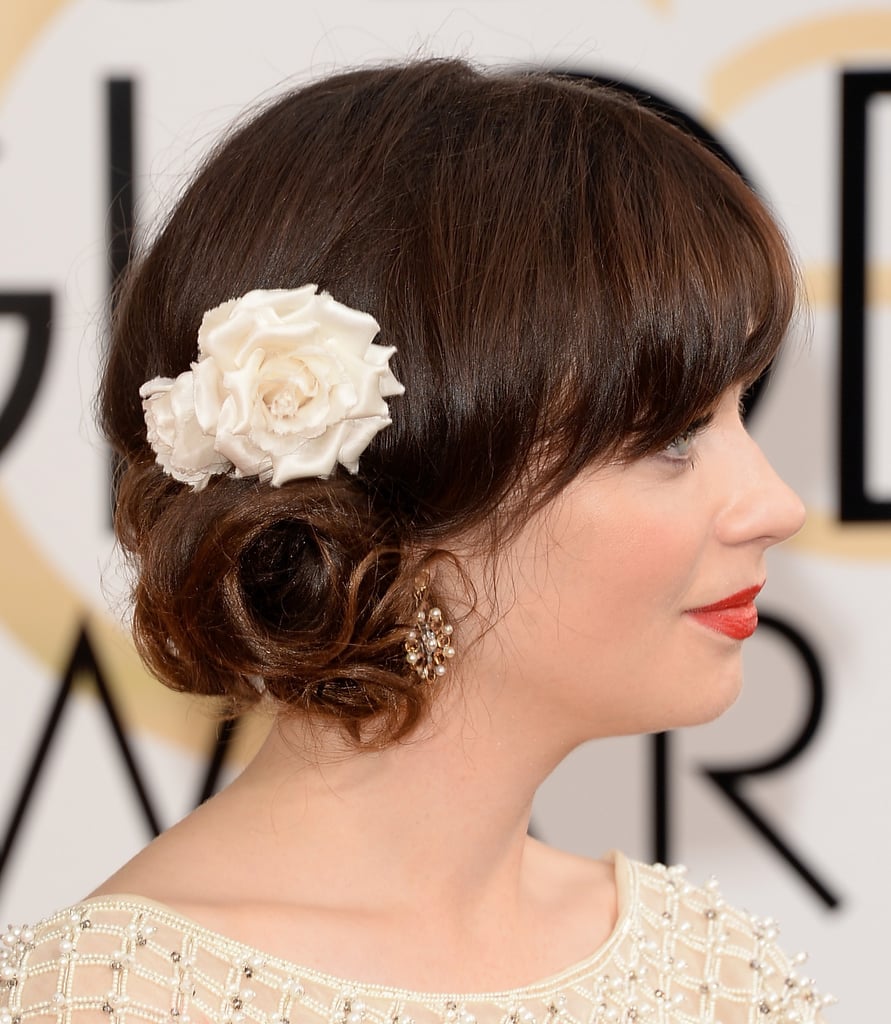 Zooey Deschanel at the Golden Globe Awards 2014