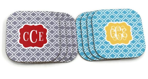 Monogram Coaster Set ($16)