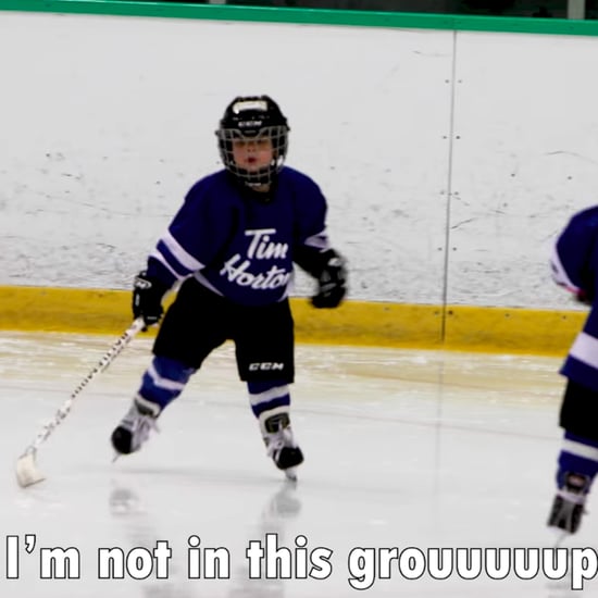 Dad Puts Microphone on Son at Hockey Practice Video