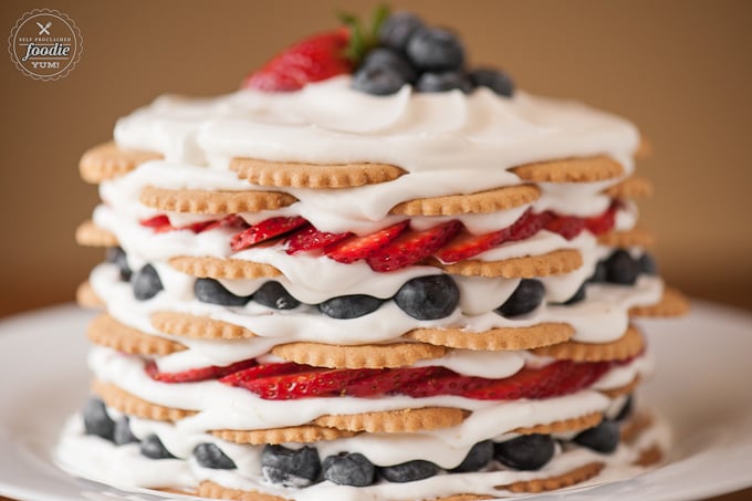 Coconut Berry Icebox Cake