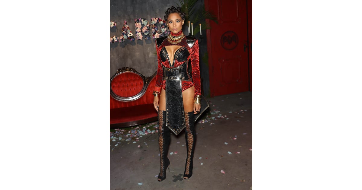 Ciara's Black Panther Costume Is So Perfect, Even Lupita Had to Bow Down  Black  panther halloween costume, Black panther costume, Panthers outfit