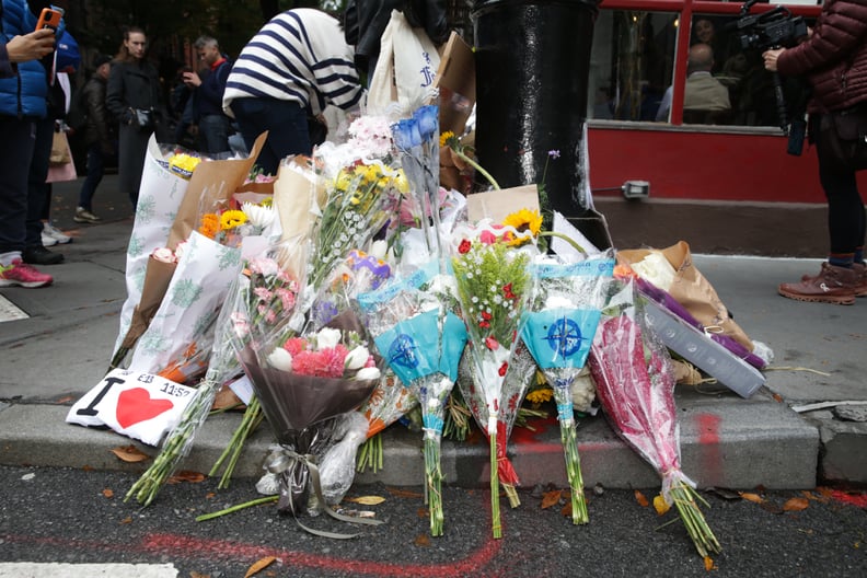 Fans Pay Tribute to Matthew Perry Outside the "Friends" Building in NYC