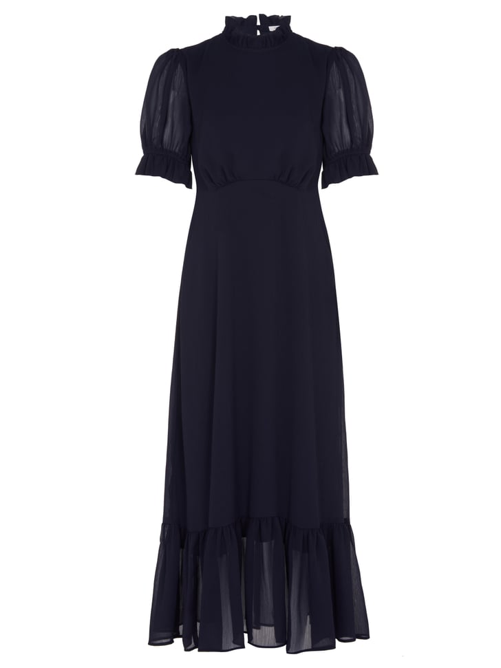 Finery London High Neck Ruffle Detail Midaxi Tea Dress | M&S and Finery ...