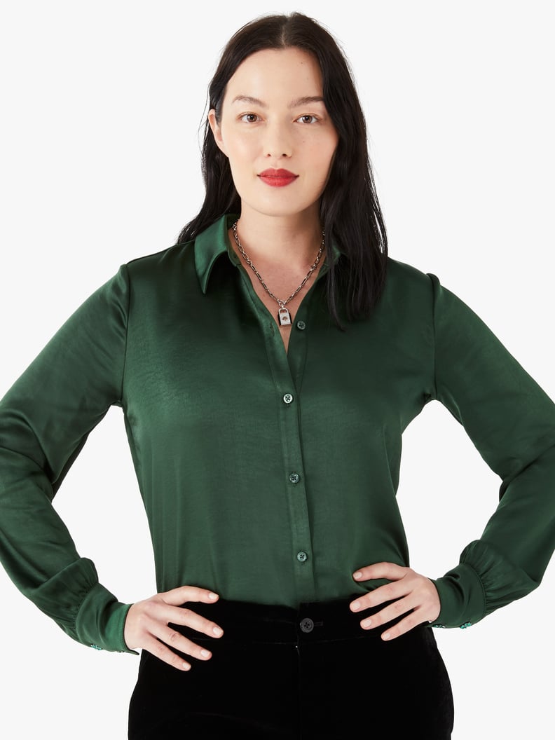 Kate Spade New York Satin Pastis Blouse