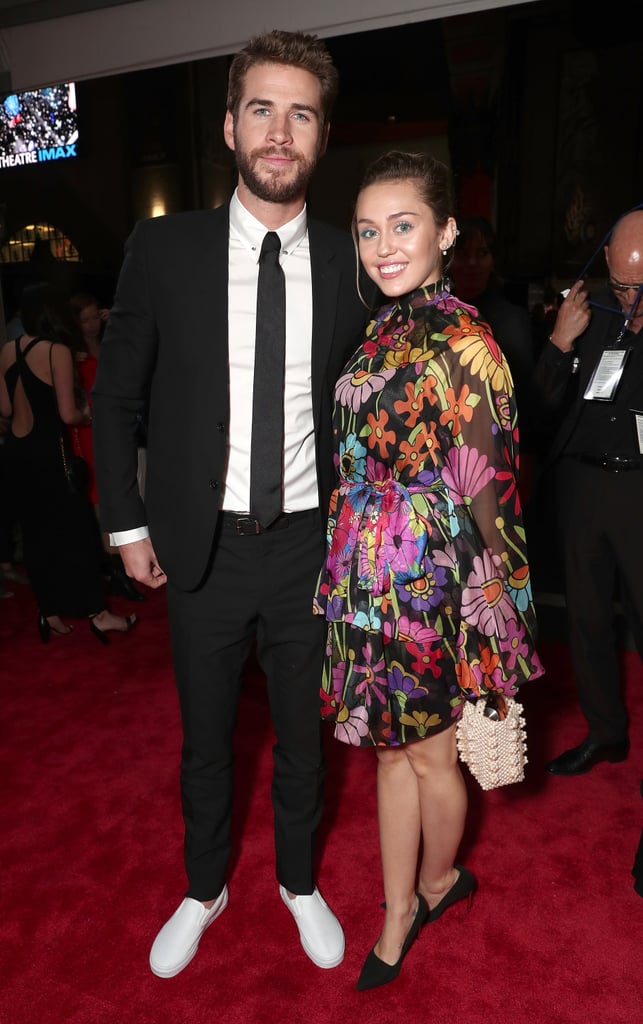 Miley Cyrus and Liam Hemsworth at Thor: Ragnarok Premiere