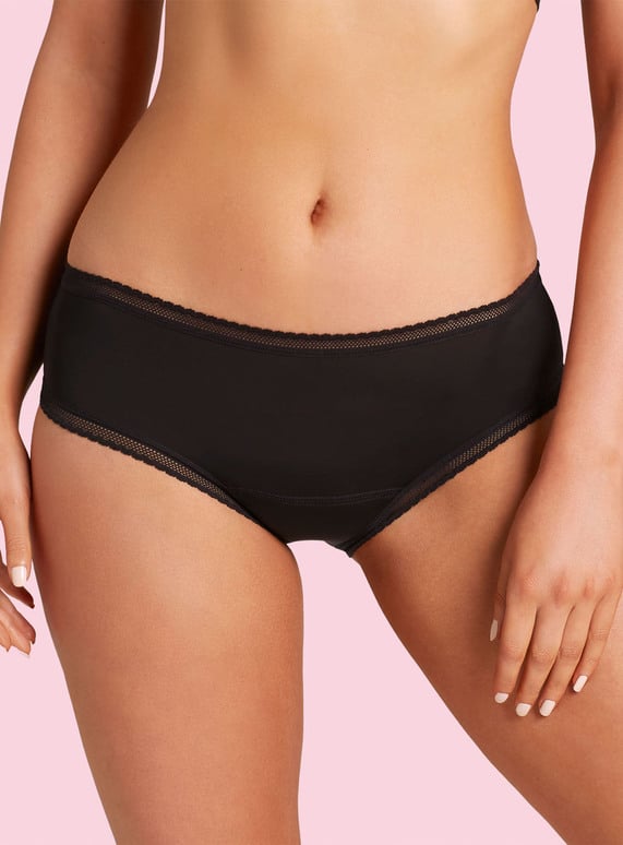 Love Luna Black Period Bikini Knickers