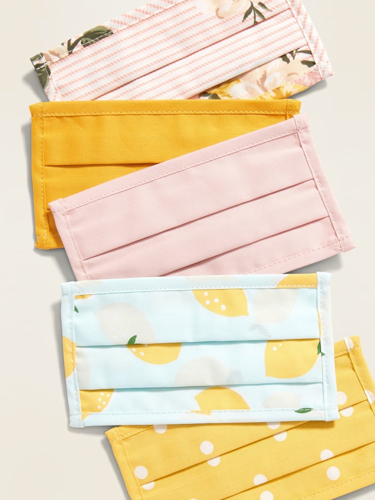 Old Navy Variety 5 Pack Of Triple Layer Cloth Face Masks For Kids Old Navy Just Released Holiday Reusable Cloth Masks For The Whole Family Yup They Got Santa Popsugar Family
