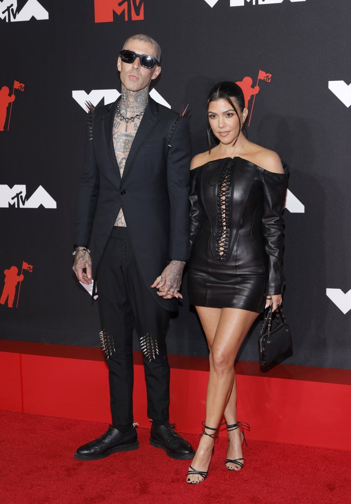 Kourtney Kardashian and Travis Barker at the MTV VMAs