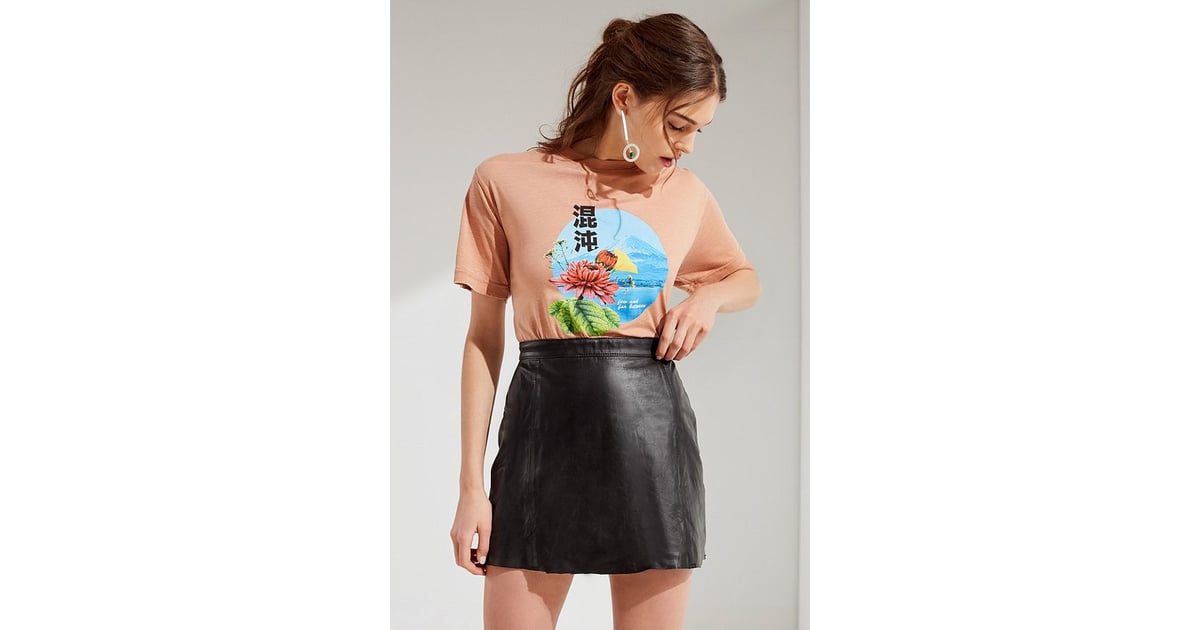 Urban Outfitters Vintage Leather Mini Skirt | Ariana Grande Louis Vuitton Skirt | POPSUGAR ...