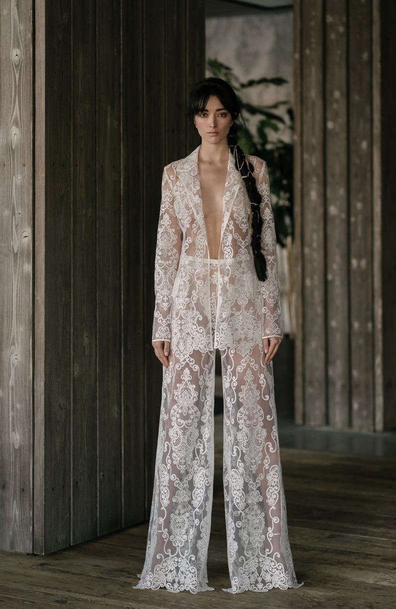 She Changed Into This Sheer Lace Pantsuit by Rita Vinieris For Dancing