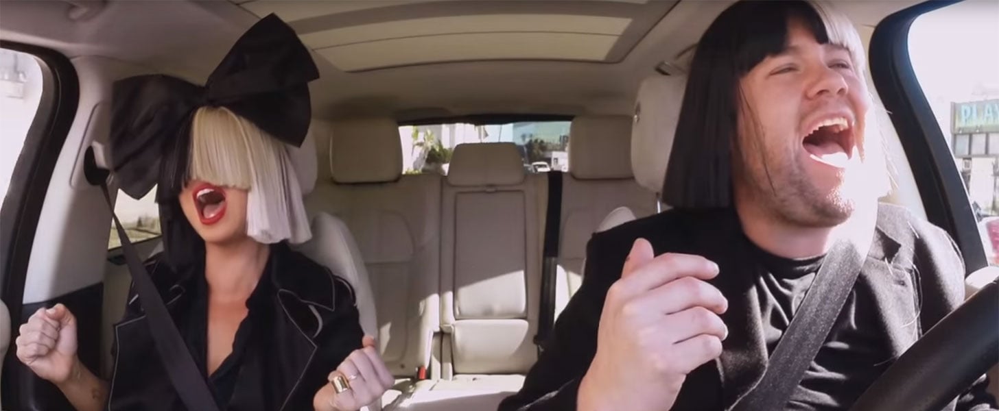 Sia Carpool Karaoke Video POPSUGAR Celebrity