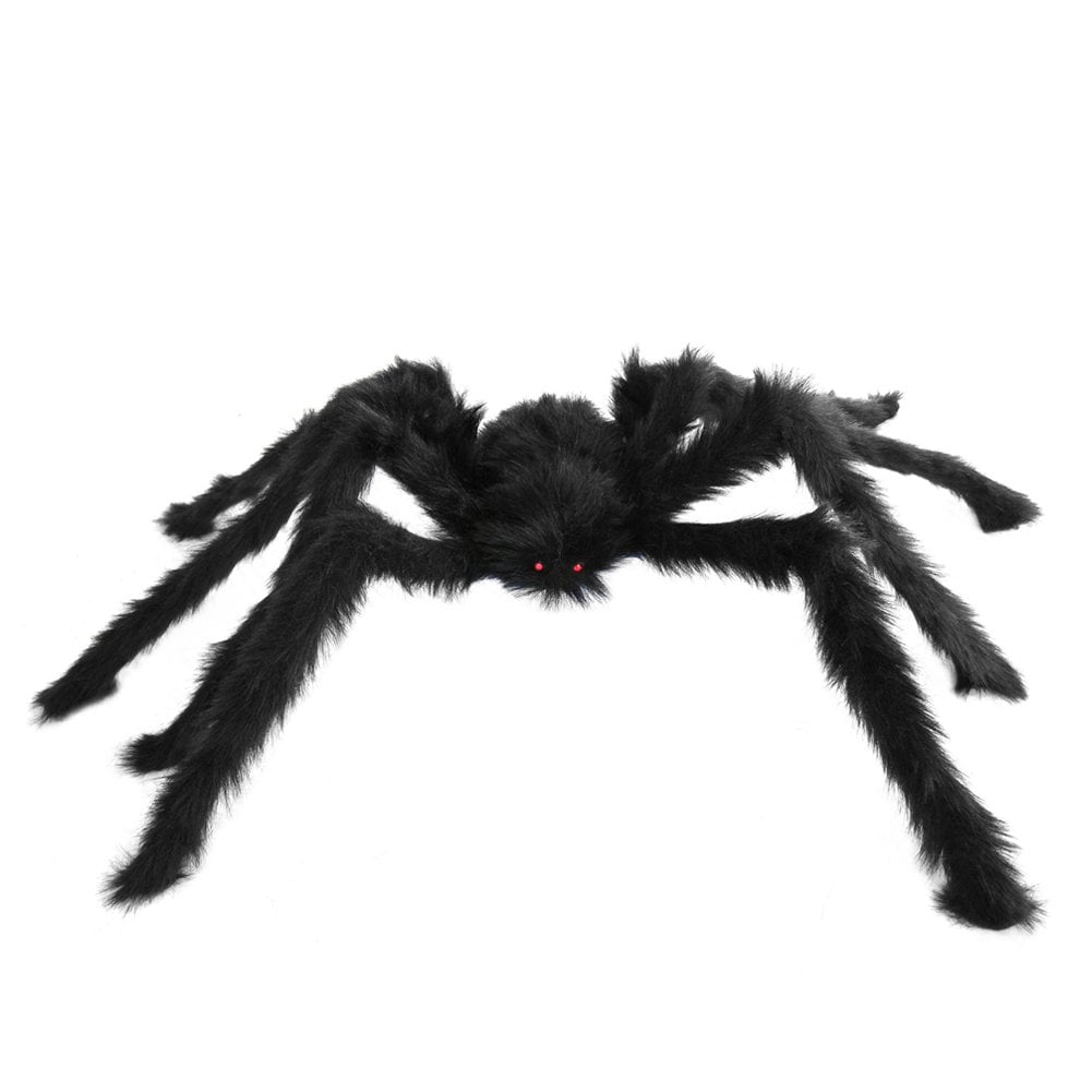 Black Hairy Spider Best Walmart Halloween Decorations 2020