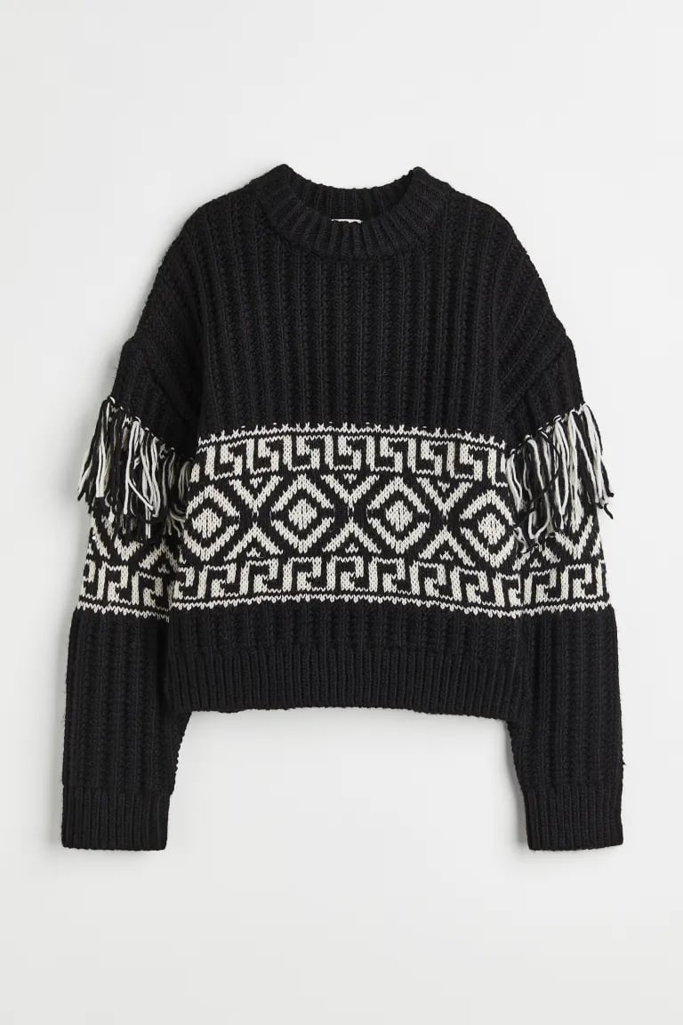 H&M Fringe-Trimmed Sweater