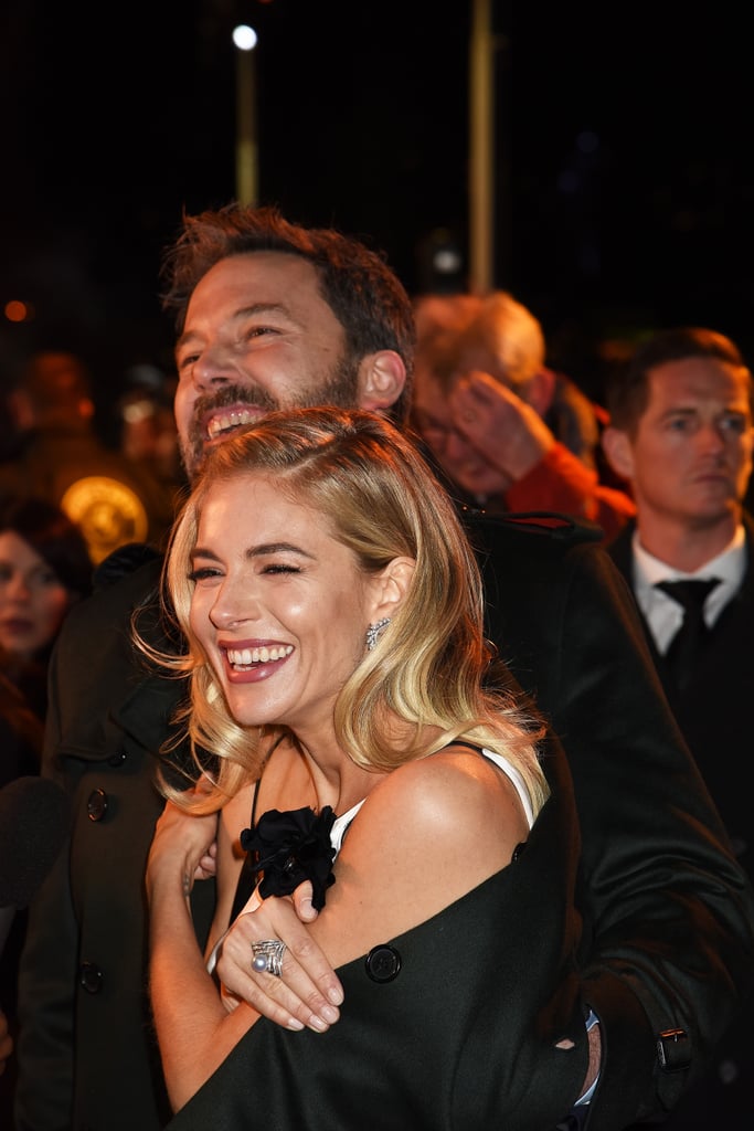 Ben Affleck Kisses Sienna Miller Live by Night UK Premiere