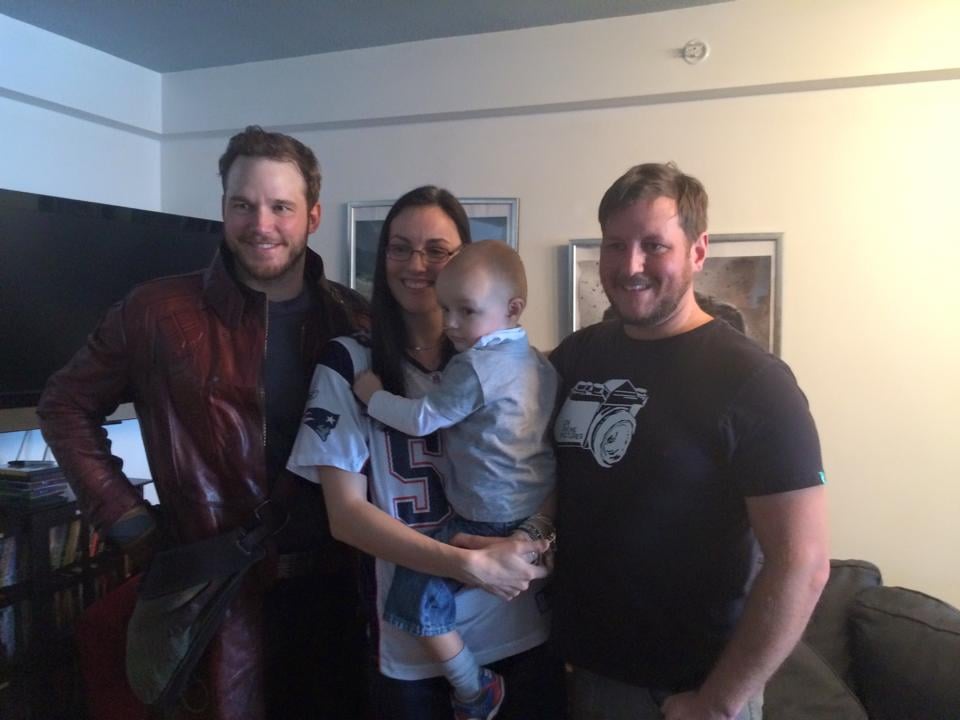 Chris Pratt and Chris Evans at a Nonprofit