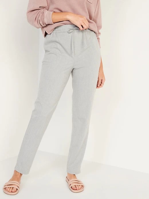 Old Navy High-Waisted Brushed-Twill Ankle Pants | The Most Comfortable ...