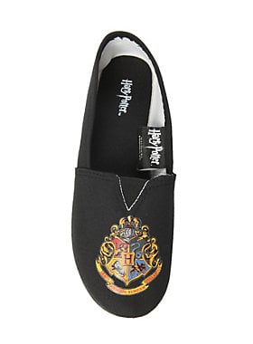 Hogwarts logo slip-ons