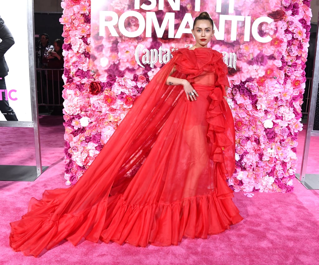 Miley Cyrus's Red Dress at Isn't It Romantic Premiere