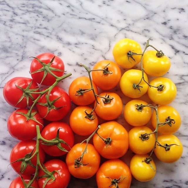 This photo makes us happy that it's tomato season.