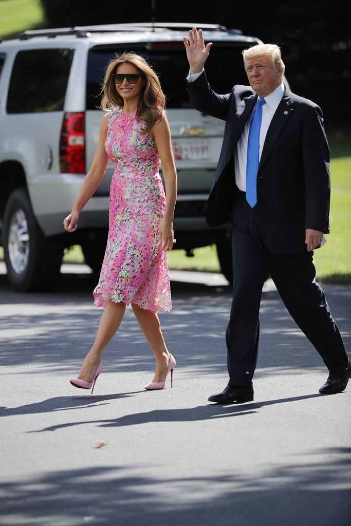Melania Trump's Pink Monique Lhuillier Dress