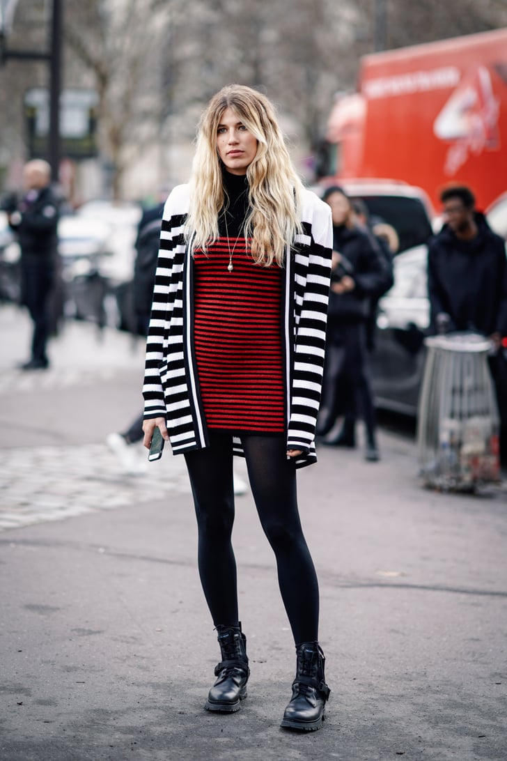 Black and white stripes pop over red and black. | Cute Striped Shirt ...