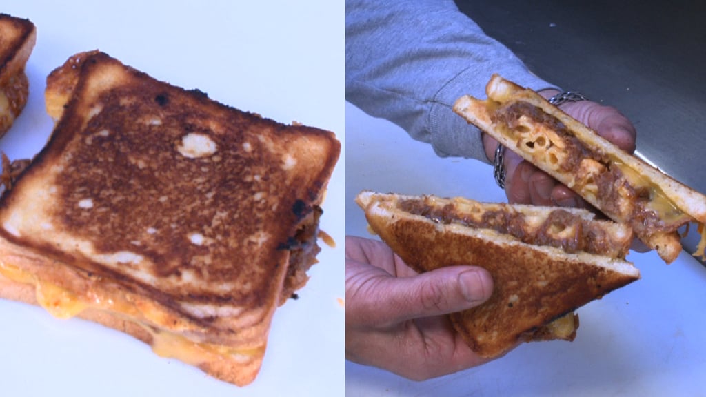 Cheesy Mac and Rib Melt