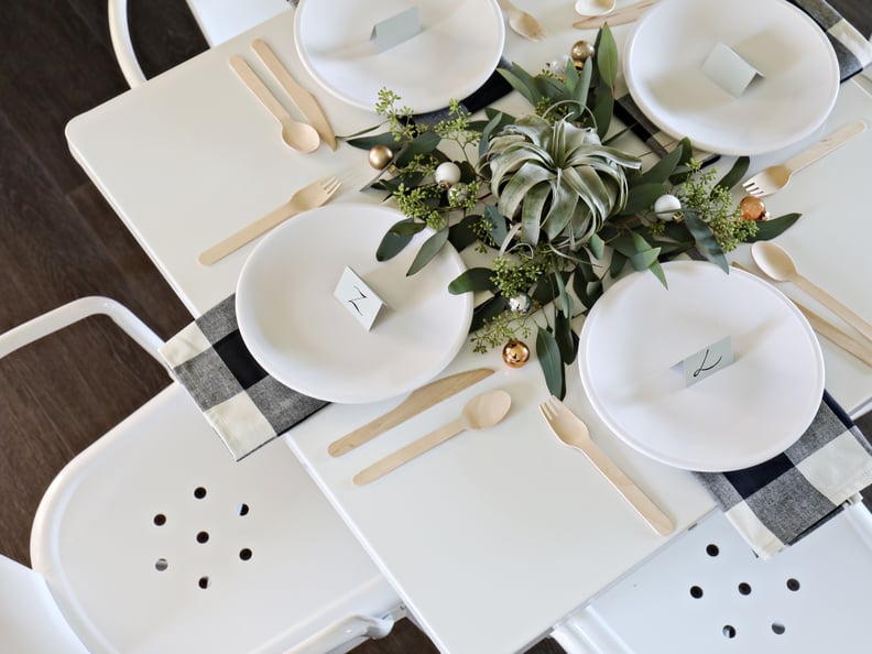 Rustic Green and Black Tabletop