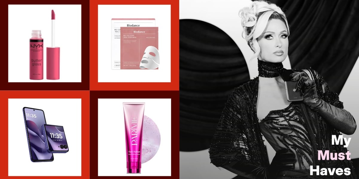 Paris Hilton's Daily Must Haves, From a $13 Face Mask to a Flip Phone