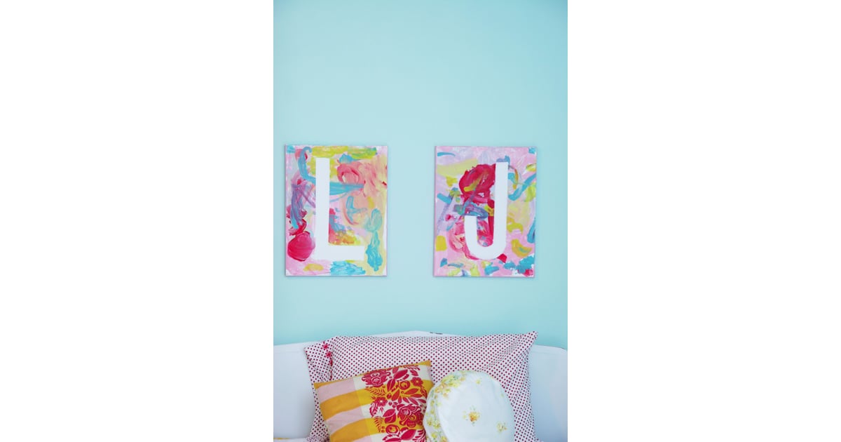 Canvas Letter Art Canvas Art Projects For Kids POPSUGAR Family Photo 4