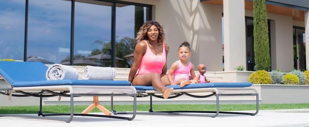 Serena Williams and Olympia Have Custom Pink Nike Swimsuits