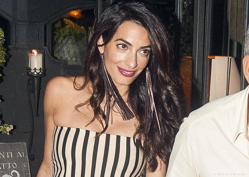 Amal Clooney's Striped Jumpsuit in Italy