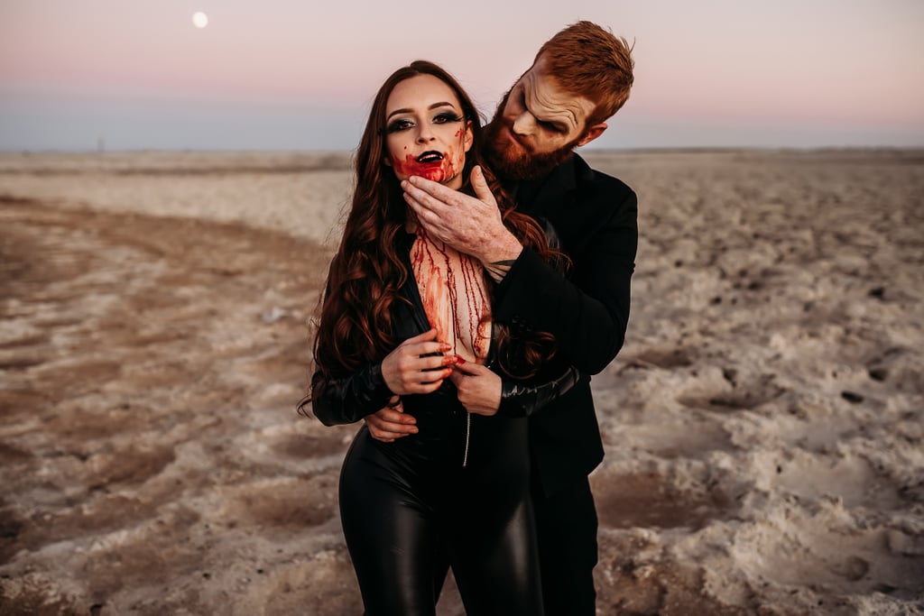 This Vampire-Themed Engagement Shoot Is Sexy and Scary