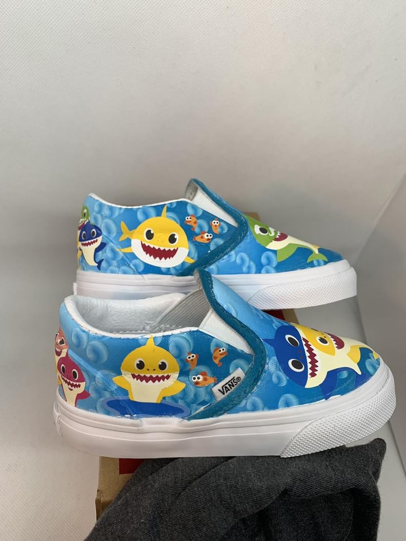 Custom Underwater Baby Shark Kids Vans