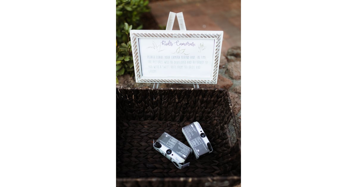 Another creative idea is to provide disposable cameras for each guest
