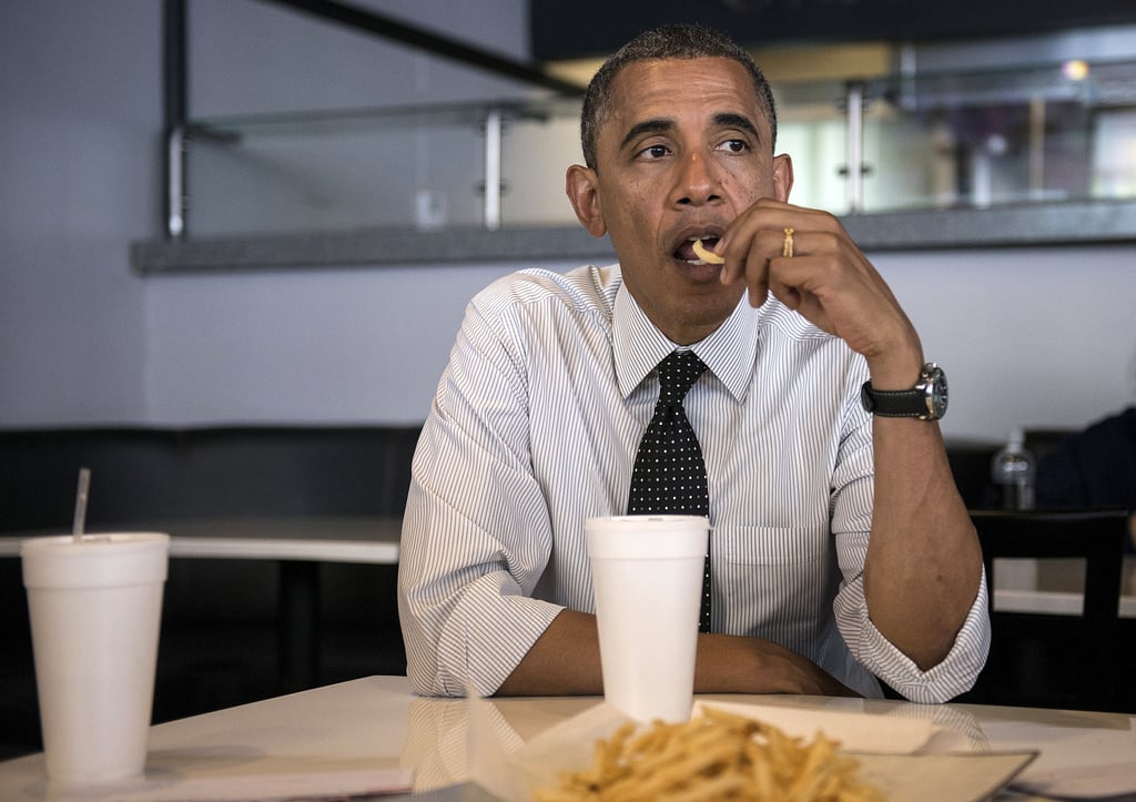 He loves french fries, just like us.