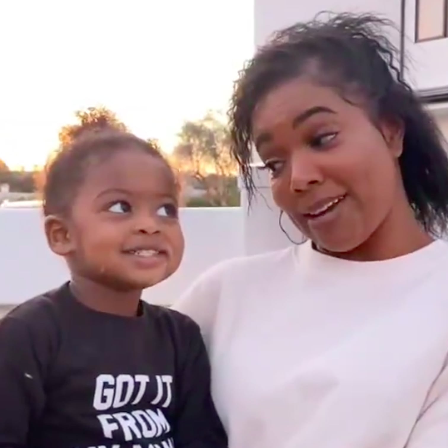 Gabrielle Union S Relatable Video From Potty Training Kaavia Popsugar Family