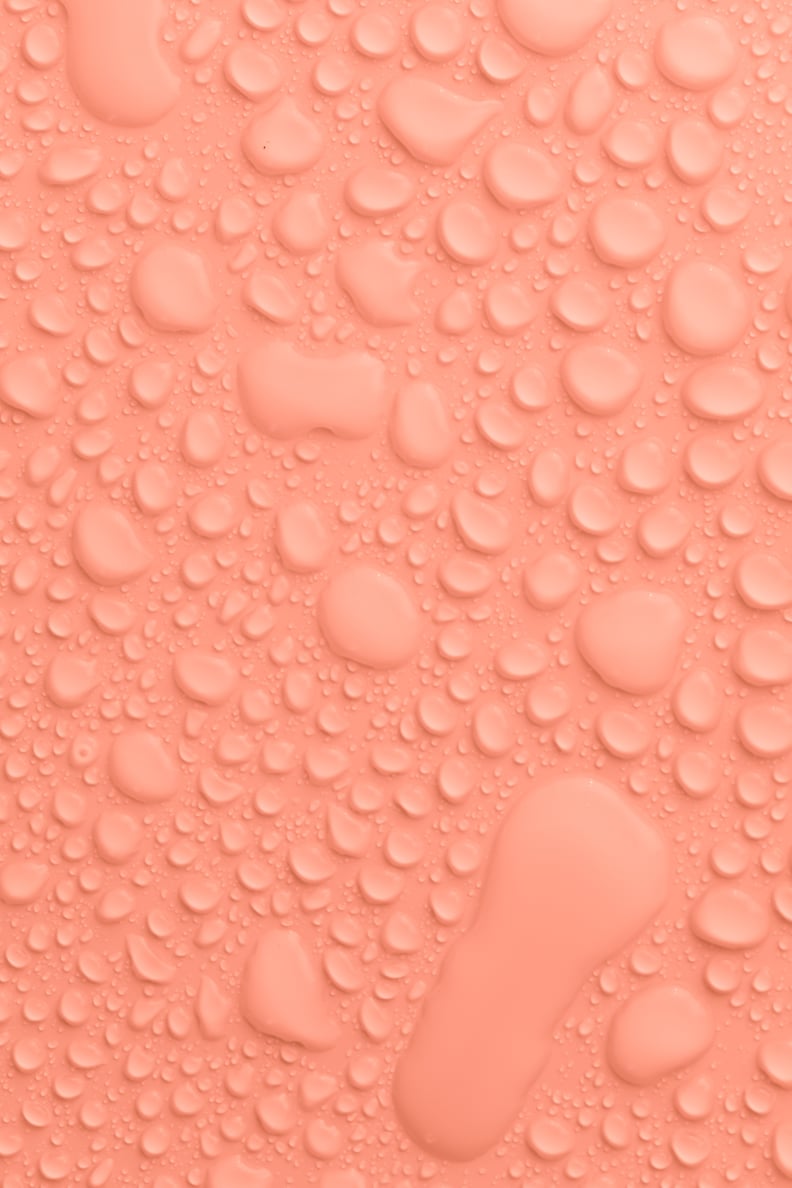 Peach Water Drops iPhone Wallpaper