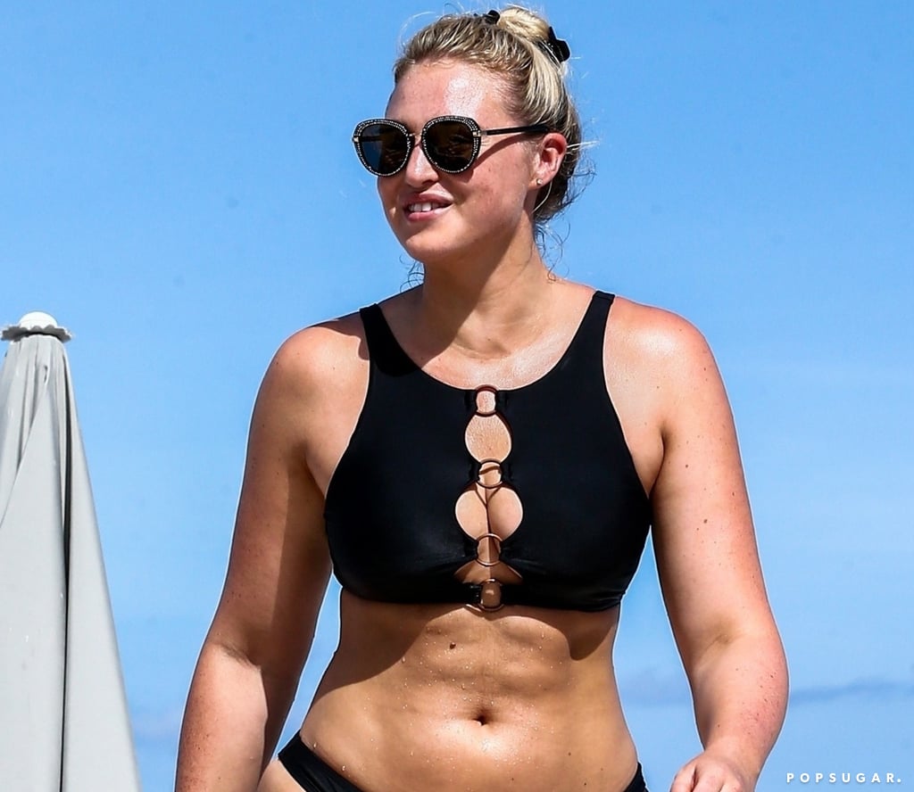 Iskra Lawrence Black Bikini With Rings July 2018