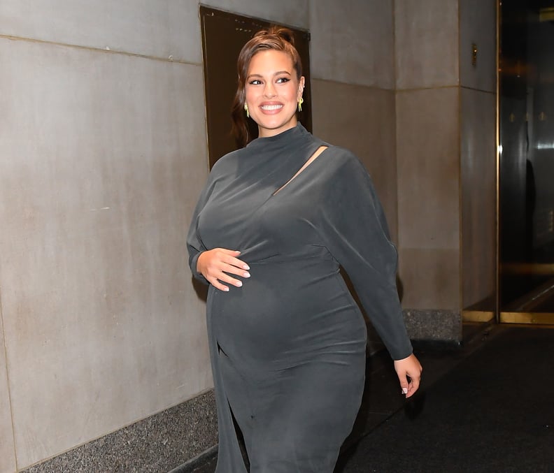 NEW YORK, NY - OCTOBER 30:  Ashley Graham is seen outside the today show on October 30, 2019 in New York City.  (Photo by Raymond Hall/GC Images)