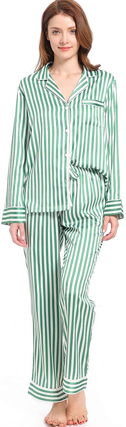 Serenedelicacy Silky Satin Pajama Set