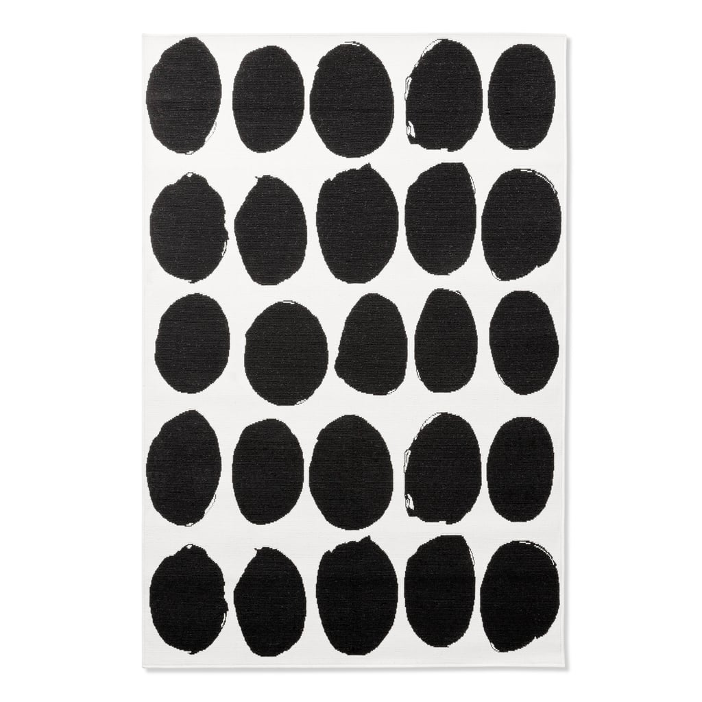 Koppelo print outdoor rug in black ($80)
