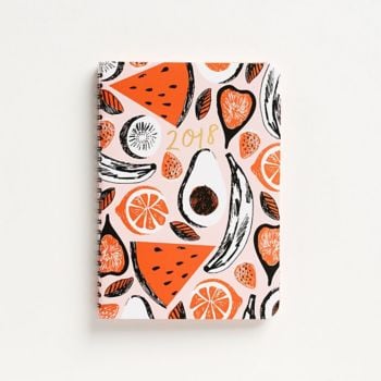 12-Month 2018 Abstract Fruit Planner