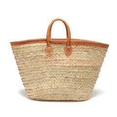Medina Mercantile Leather-Trimmed Market Basket