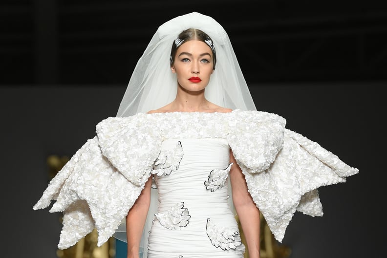 Gigi Hadid as a Bride in Moschino's Spring / Summer 2020 Show