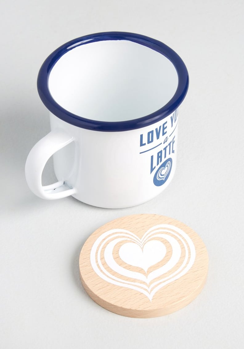 For the One Who Appreciates a Good Pun: Love You a Latte Mug and Coaster Set
